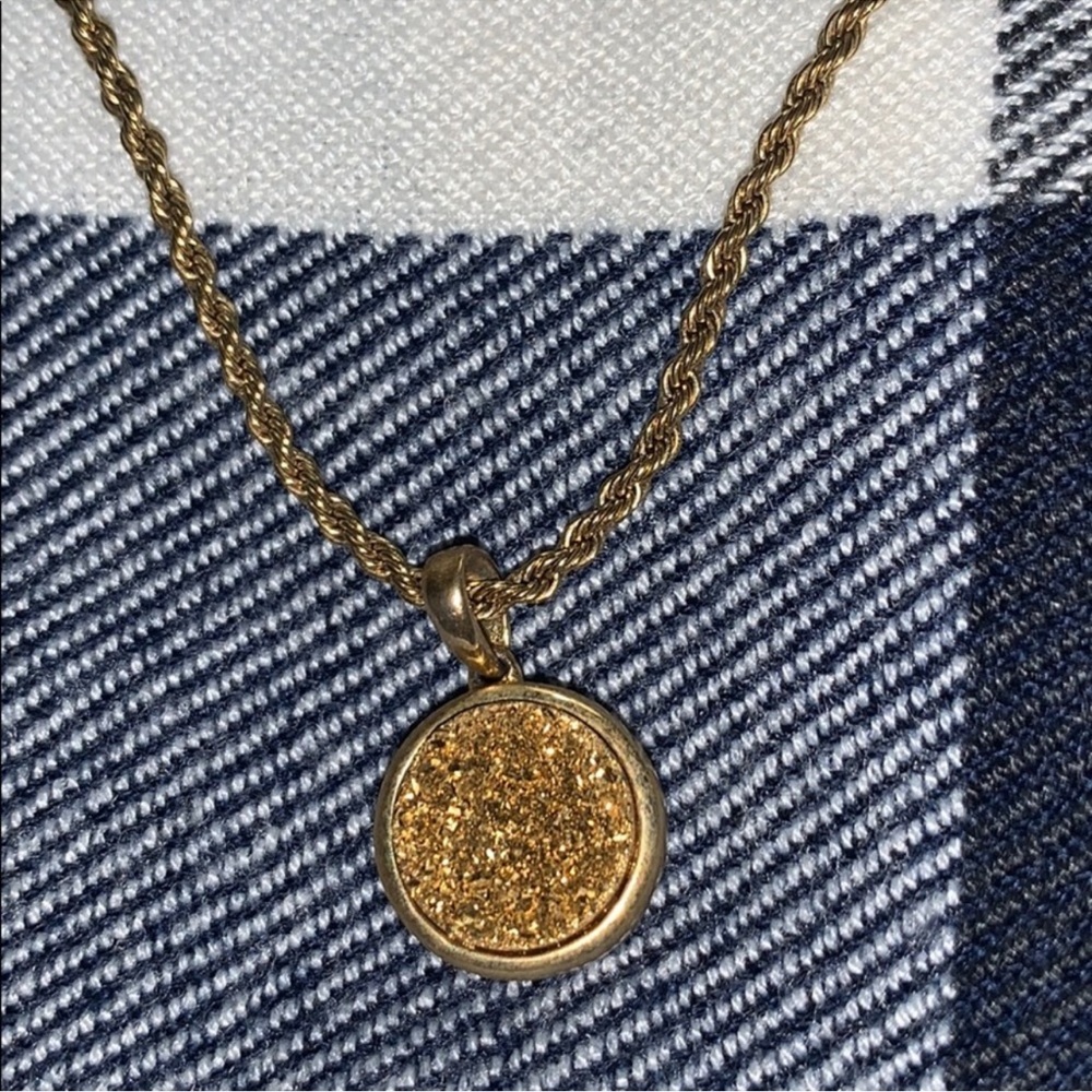 Rustic Cuff Kate Forty Eight Druzy Necklace